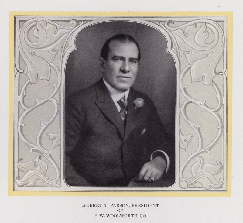 Hubert T Parson, prezident F W Woolworth Co (č/b foto) od American Photographer (after)