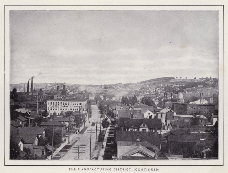 Jamestown, NY: The Manufacturing District (černobílá fotografie) od American Photographer (after)