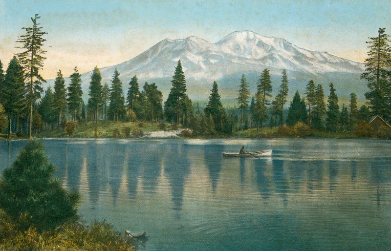 Mount Shasta, z jezera Reservoir (foto) od American Photographer (after)
