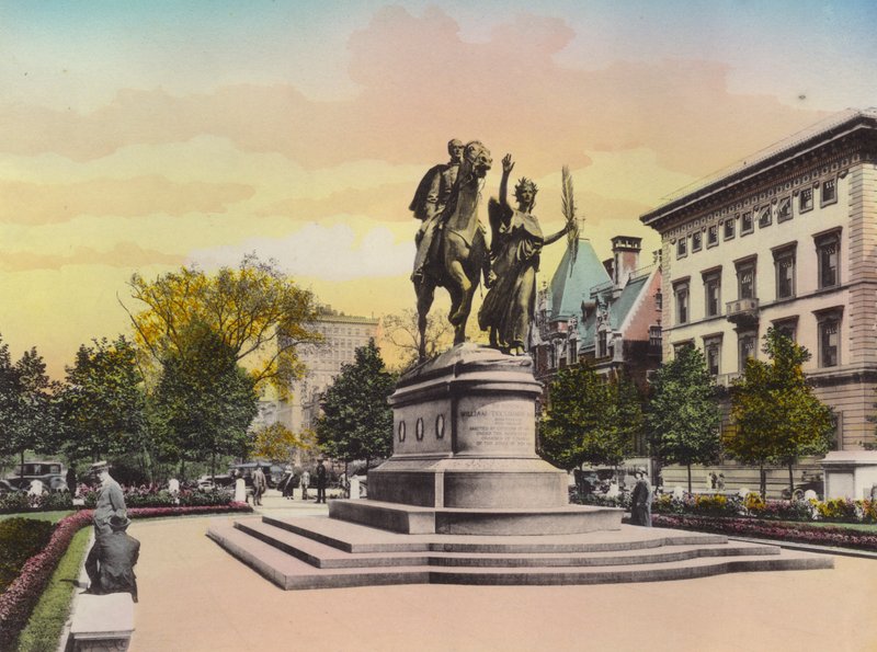 New York: Socha generála Shermana, The Plaza (foto) od American Photographer (after)
