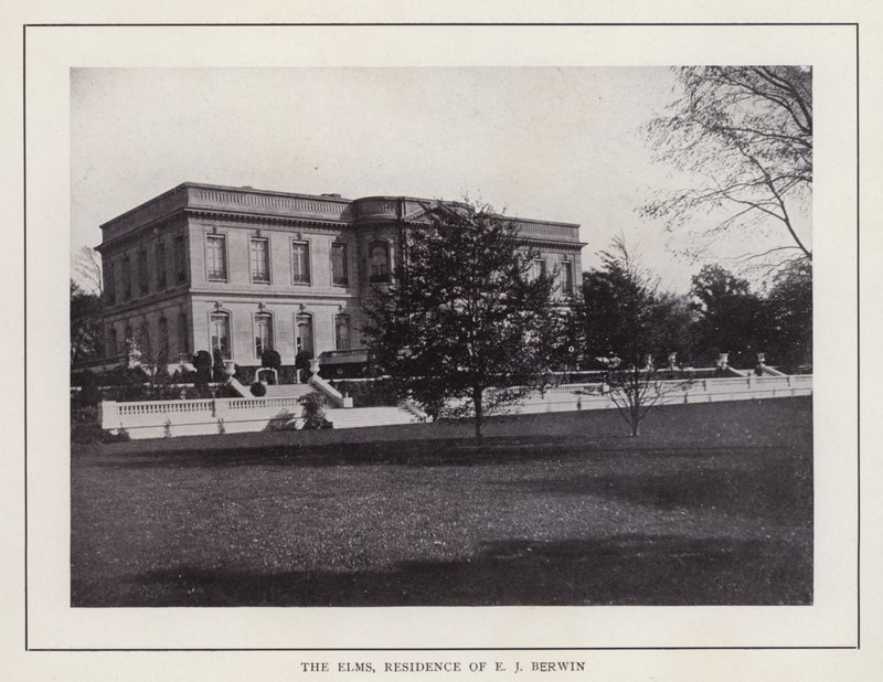 Newport, Rhode Island: The Elms, rezidence E J Berwina (černobílá fotografie) od American Photographer (after)