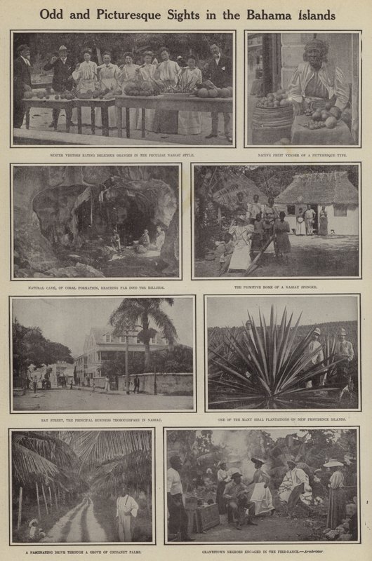 Zvláštní a malebné památky na Bahamských ostrovech (černobílá fotografie) od American Photographer (after)