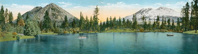 Panorama Mount Shasta a Black Butte (foto) od American Photographer (after)