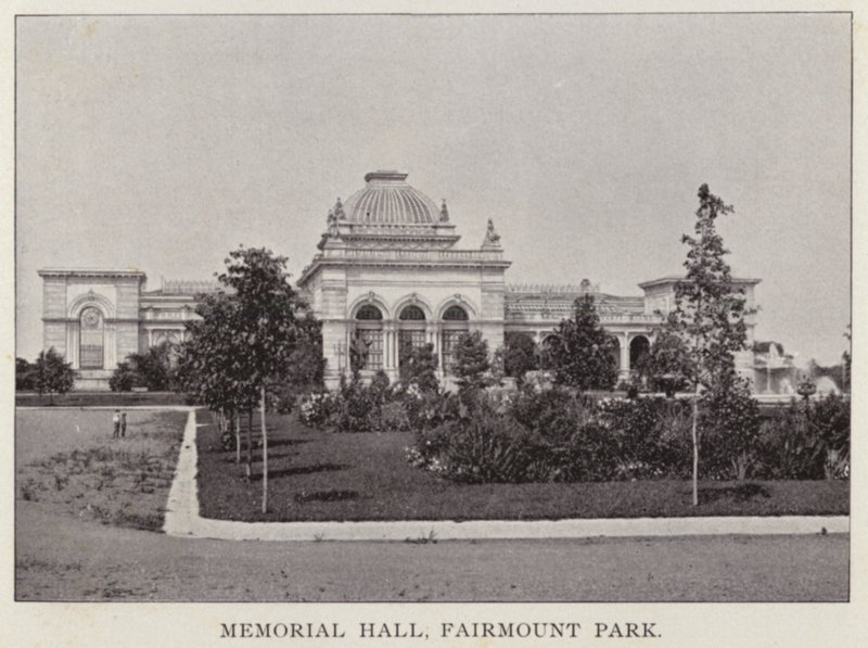 Philadelphia: Memorial Hall, Fairmount Park (černobílá fotografie) od American Photographer (after)