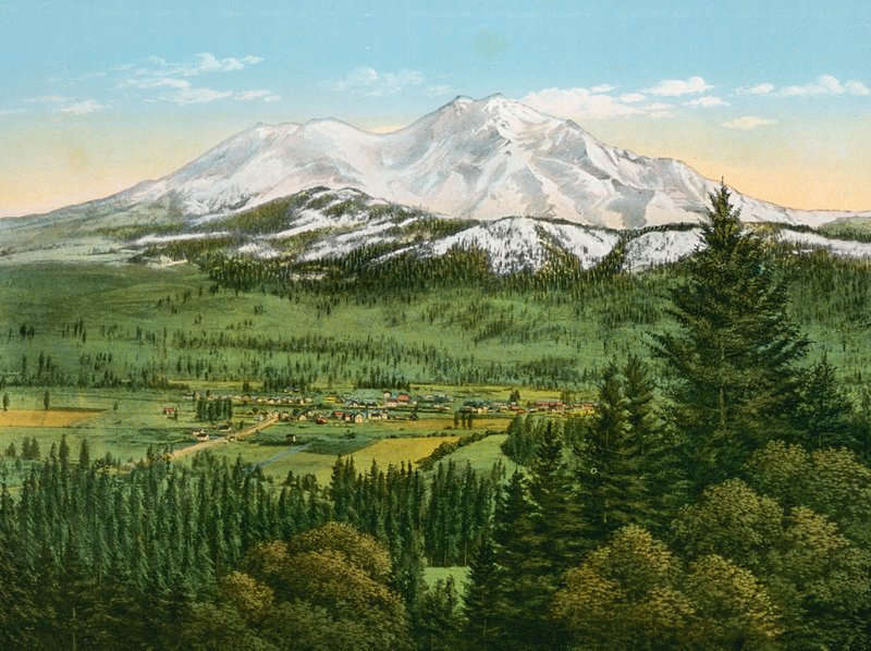 Sisson na úpatí Mount Shasta (foto) od American Photographer (after)