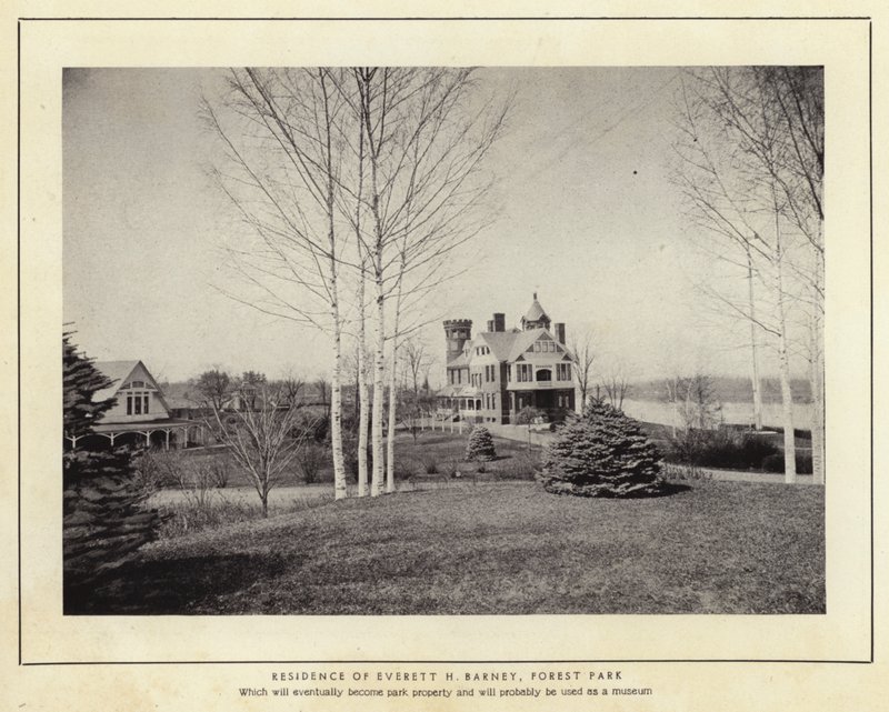 Springfield, Massachusetts: Rezidence Everetta H Barneyho, Forest Park (černobílá fotografie) od American Photographer (after)