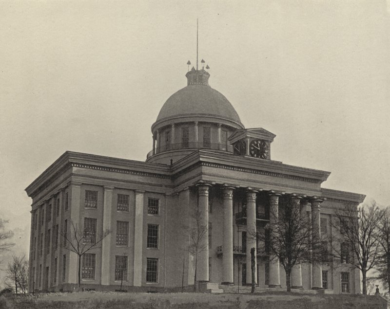 Budova State Capitol v Montgomery, Alabama (černobílá fotografie) od American Photographer (after)