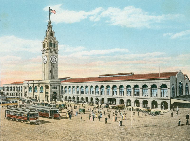 The Ferry Building, Foot of Market Street, San Francisco, Kalifornie (foto) od American Photographer (after)