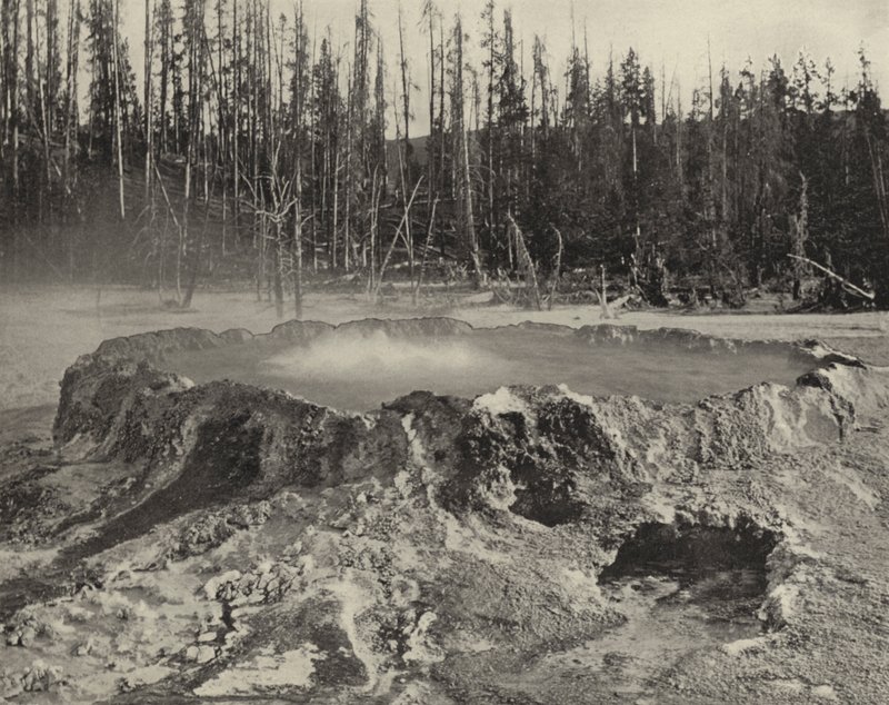 The Punch Bowl, Yellowstonský národní park (černobílá fotografie) od American Photographer (after)