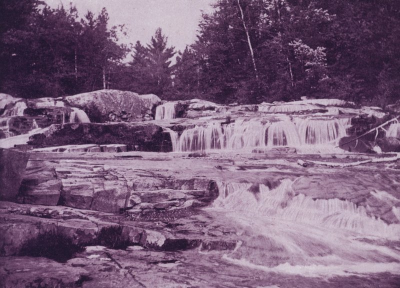 Upper Jackson Falls, Wild-Cat River, New Hampshire (černobílá fotografie) od American Photographer (after)