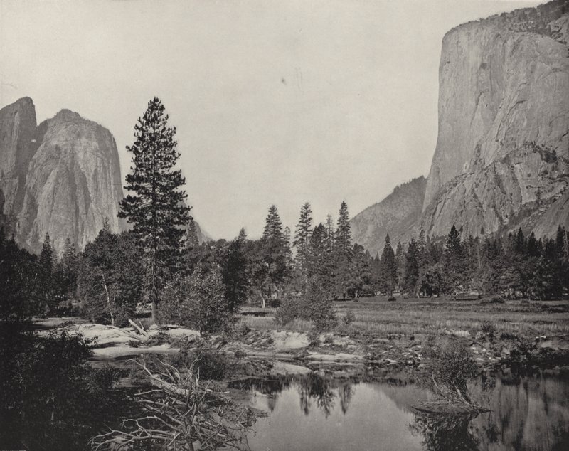 Yosemite Valley, Kalifornie (černobílá fotografie) od American Photographer (after)