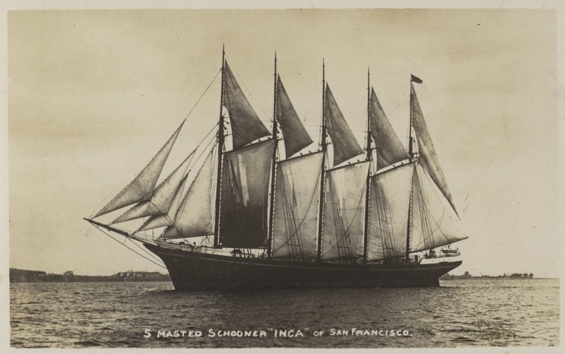 5-stěžňový škuner Inca, San Francisco od American Photographer