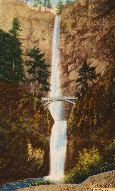 Bensonův most u vodopádů Multnomah (barevné foto) od American Photographer