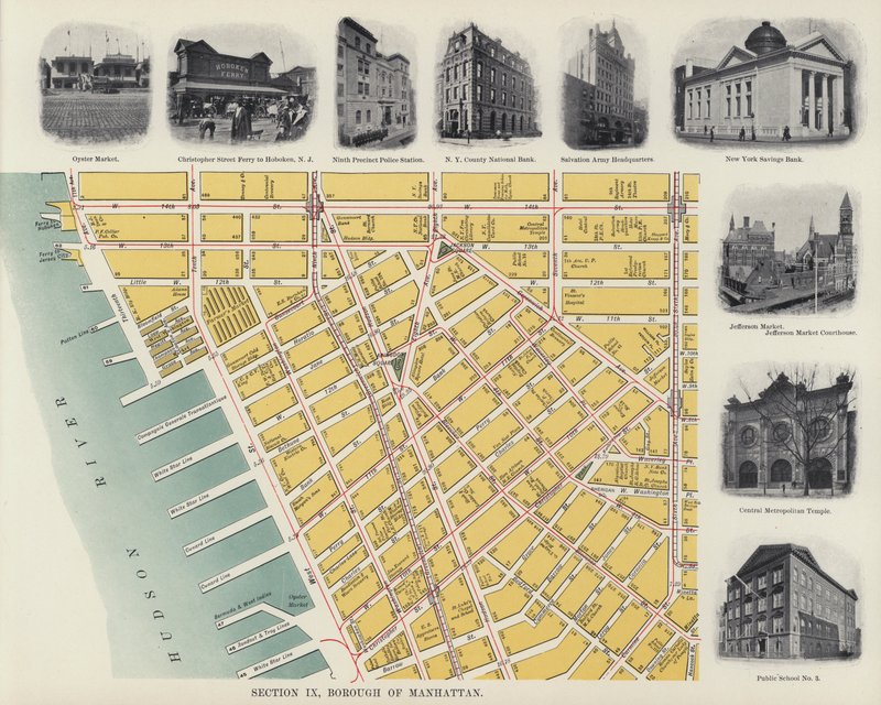 Čtvrť Manhattan (černobílá fotografie) od American Photographer