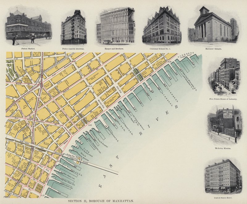 Čtvrť Manhattan (černobílá fotografie) od American Photographer