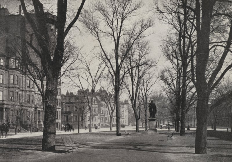 Boston: Commonwealth Avenue (čb fotografie) od American Photographer