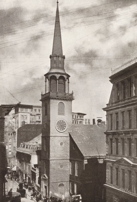 Boston: Old South Church, Washington Street (čb fotografie) od American Photographer