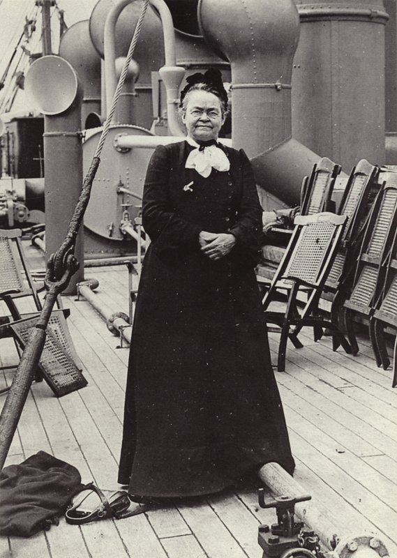 Carrie Nation (1846-1911), americká radikální bojovnice za mír, asi 1905 (čb fotografie) od American Photographer
