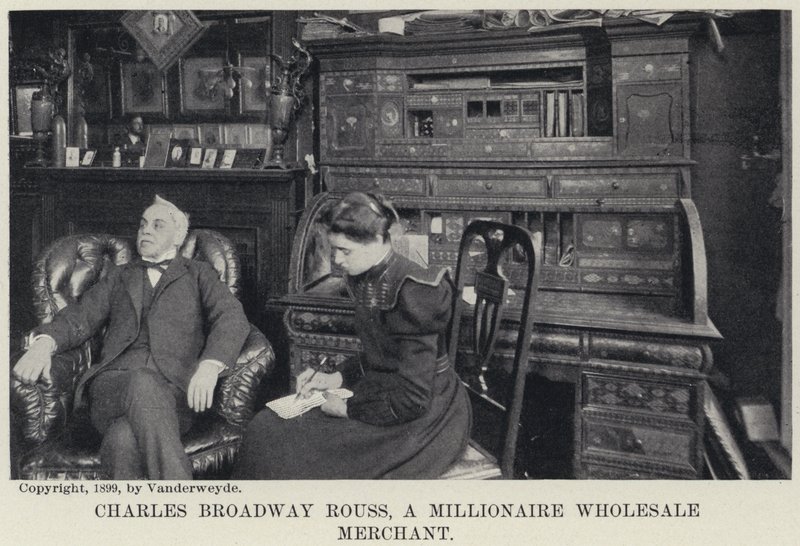 Charles Broadway Rouss, milionář, velkoobchodník (černobílá fotografie) od American Photographer