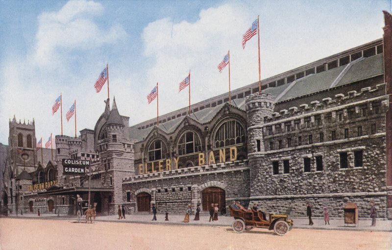 Chicago: (barevné foto): The Coliseum, Wabash Avenue, poblíž 16. ulice (barevné foto) od American Photographer