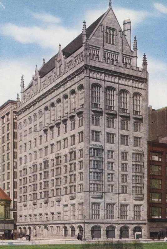 Chicago: University Club, Michigan Boulevard a Monroe Street (barevné foto) od American Photographer