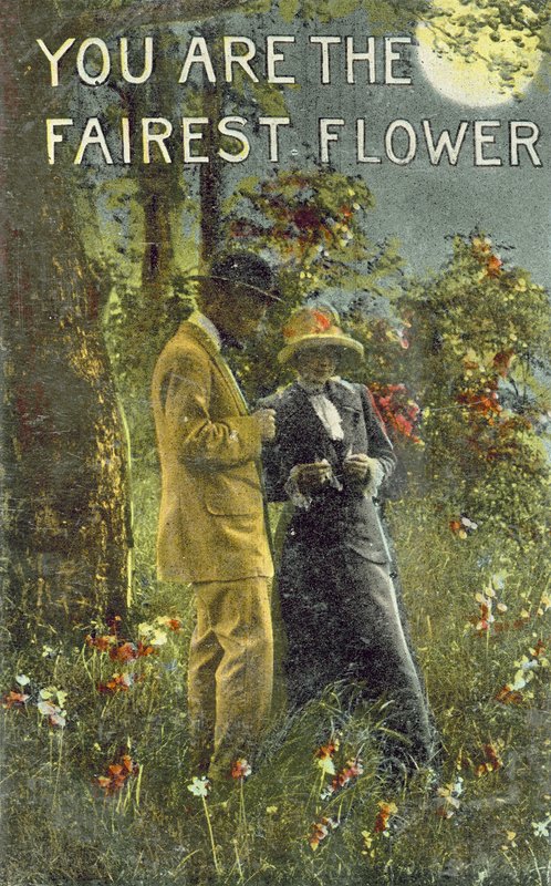 Pár v lese za svitu měsíce (barevné foto) od American Photographer