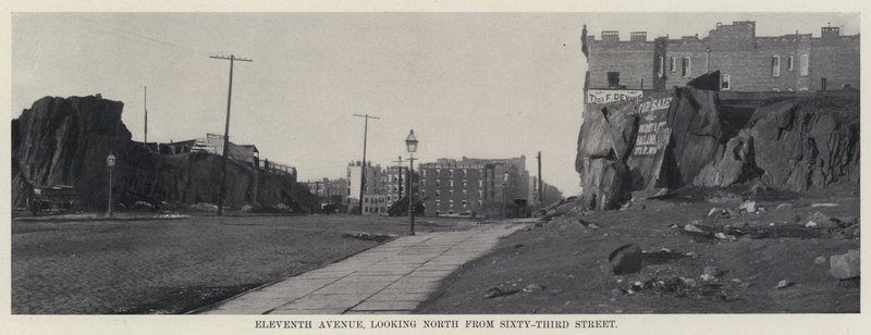 Jedenáctá Avenue, při pohledu na sever z Sixty-Third Street (černobílá fotografie) od American Photographer