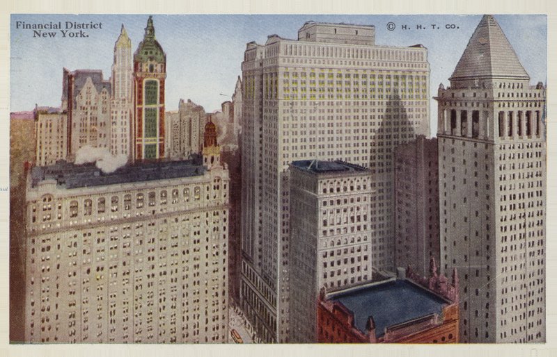 Finanční čtvrť, New York, USA (barevné foto) od American Photographer