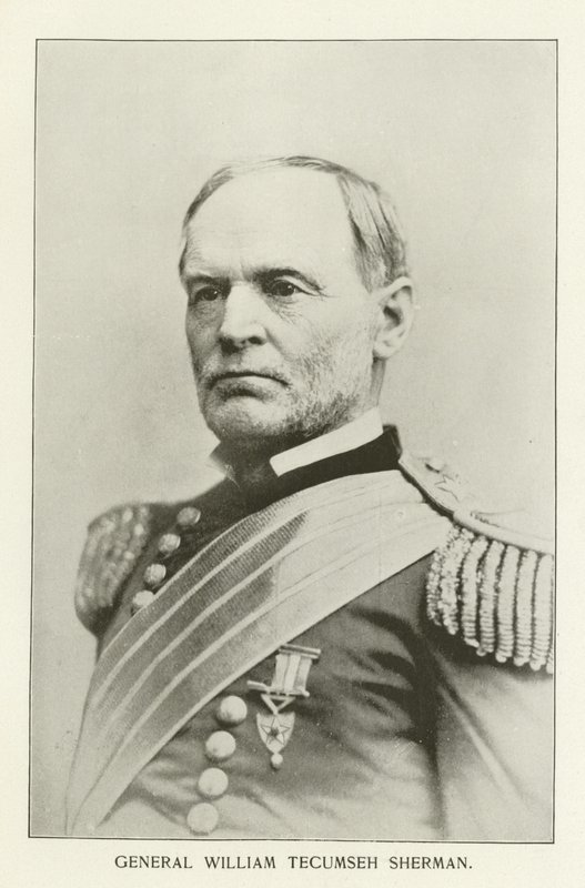 Generál William Tecumseh Sherman (černobílá fotografie) od American Photographer