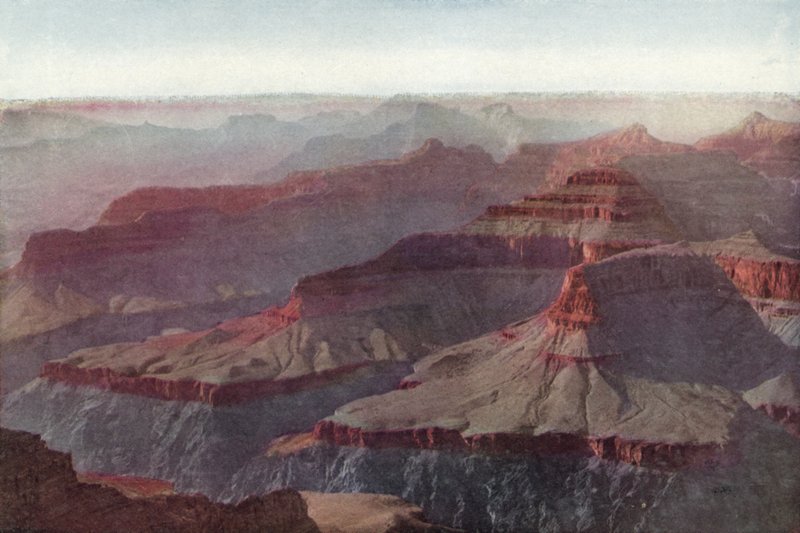 Grand Canyon, Arizona, západ slunce z Hopi Point (barevná fotografie) od American Photographer