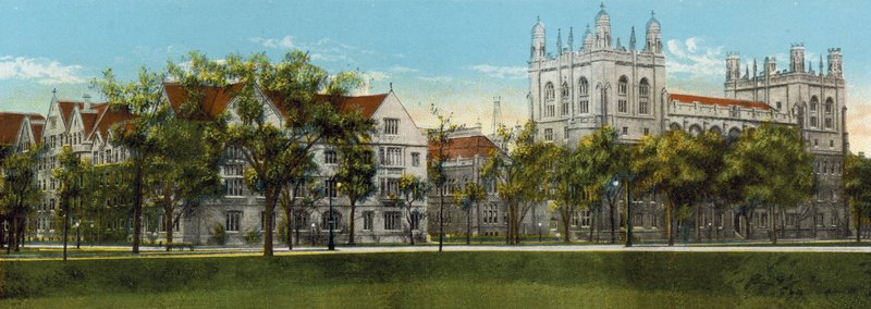 Harper Memorial Library, University of Chicago (barevné foto) od American Photographer