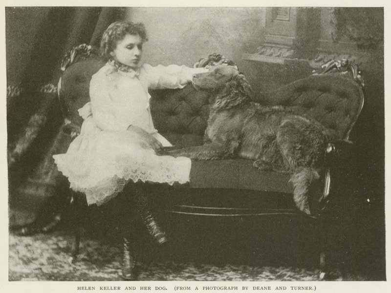 Helen Keller a její pes od American Photographer