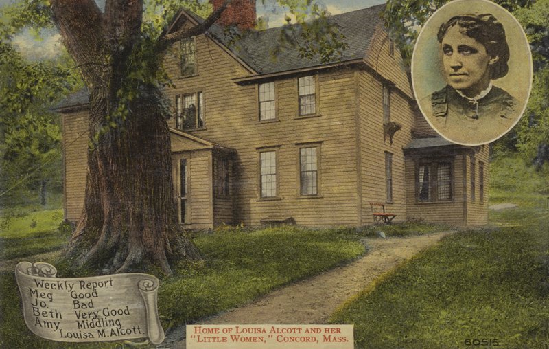 Domov Louisy M. Alcottové a jejích Malých žen, Concord, Massachusetts, USA (barevné foto) od American Photographer