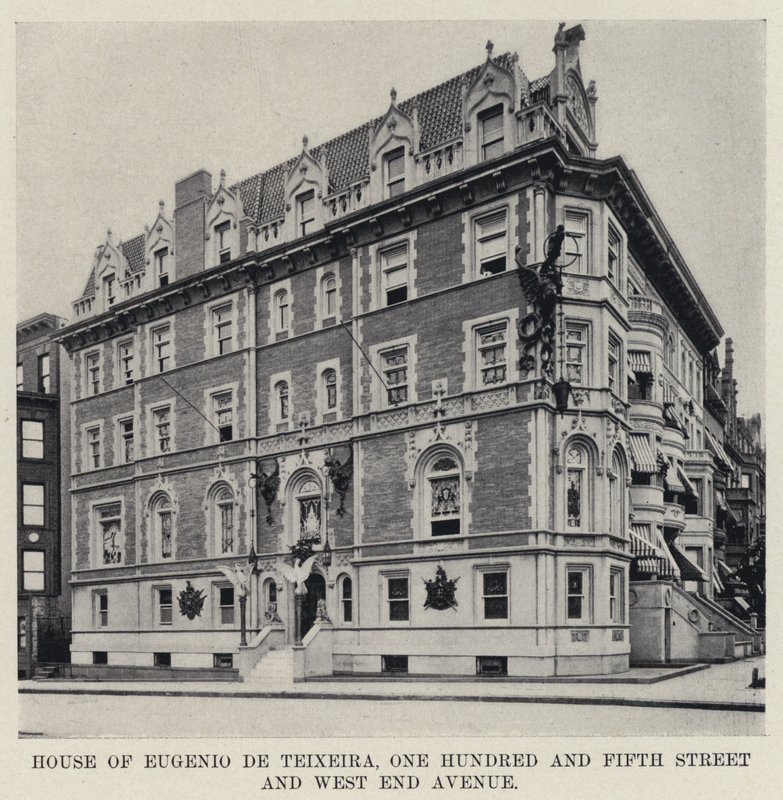 Dům Eugenia de Teixeira, Stopátá ulice a West End Avenue (černobílá fotografie) od American Photographer