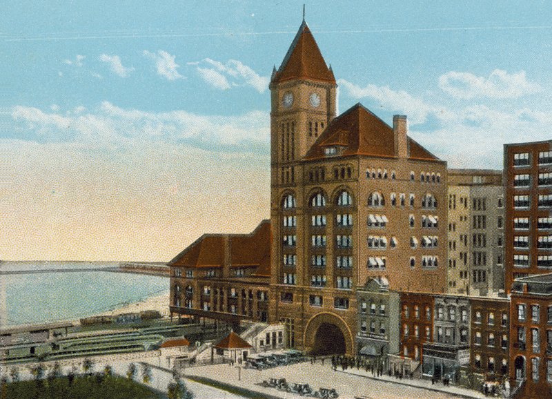 Illinois Central Depot (barevná fotografie) od American Photographer