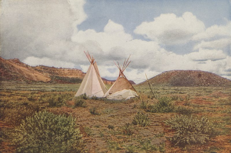 V zemi Apačů v Arizoně (kolorovaná fotografie) od American Photographer