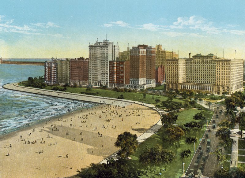 Lake Shore Drive (barevná fotografie) od American Photographer