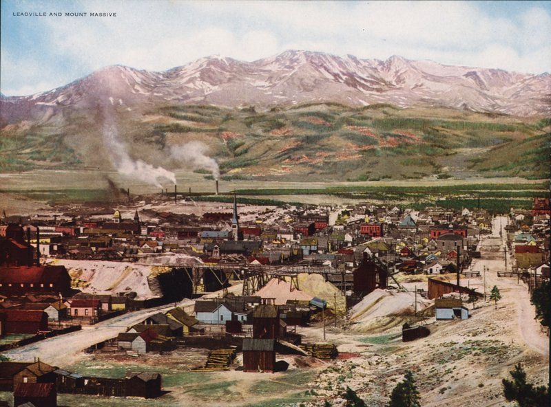 Leadville a Mount Massive (barevné foto) od American Photographer