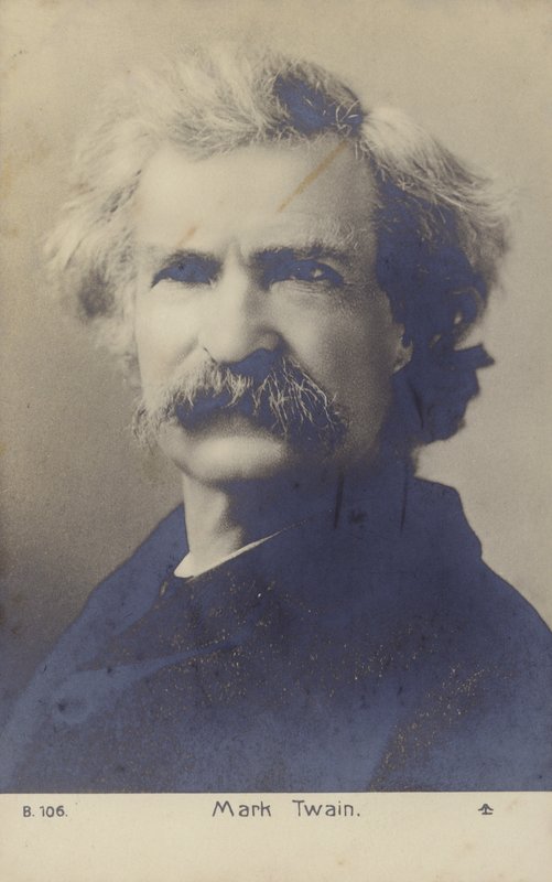Mark Twain (1835-1910), americký spisovatel (čb fotografie) od American Photographer