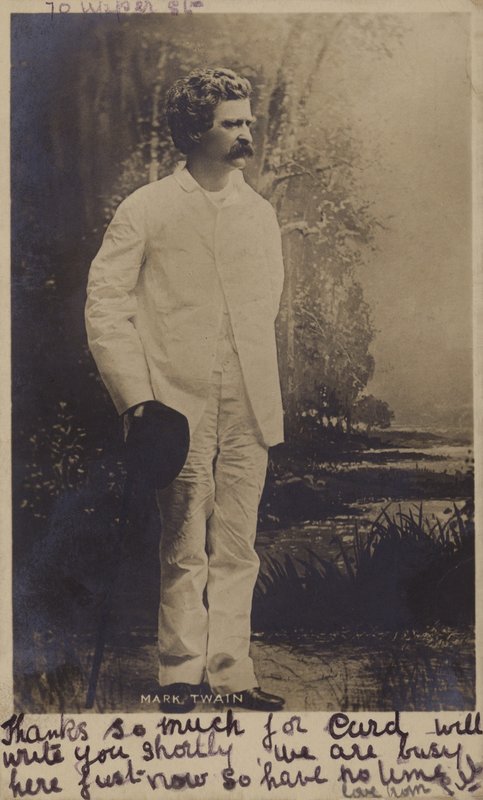 Mark Twain (1835-1910), americký spisovatel od American Photographer