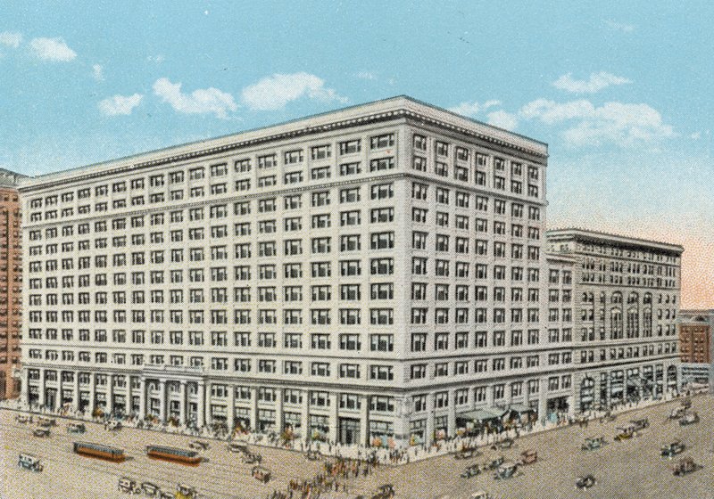 Marshall Field and Company Maloobchodní prodejna, stát a Washington (barevná fotografie) od American Photographer