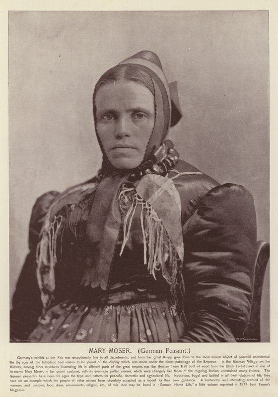 Mary Moser, německý rolník od American Photographer