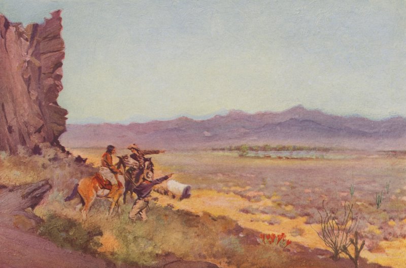 Mirage na poušti, Arizona (kolorovaná fotografie) od American Photographer