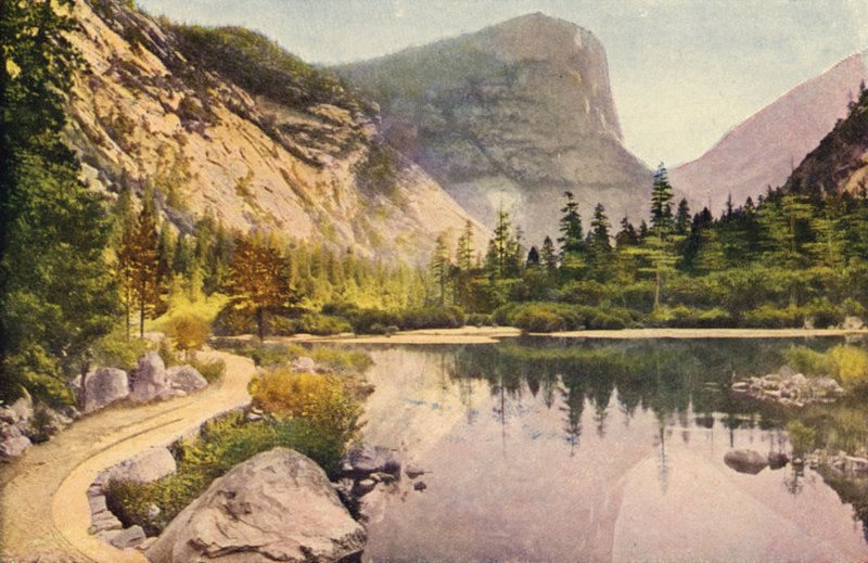 Zrcadlové jezero, Yosemitský národní park (barevné foto) od American Photographer
