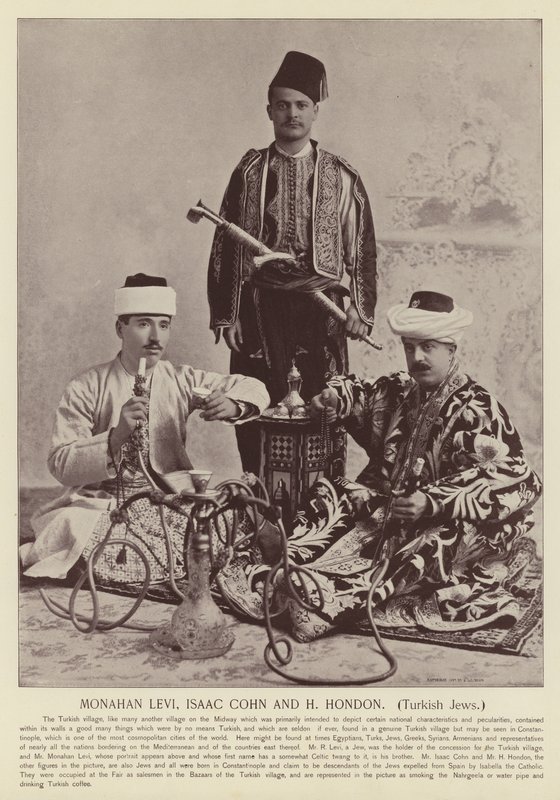 Monahan Levi, Isaac Cohn a H Hondon, turečtí Židé od American Photographer