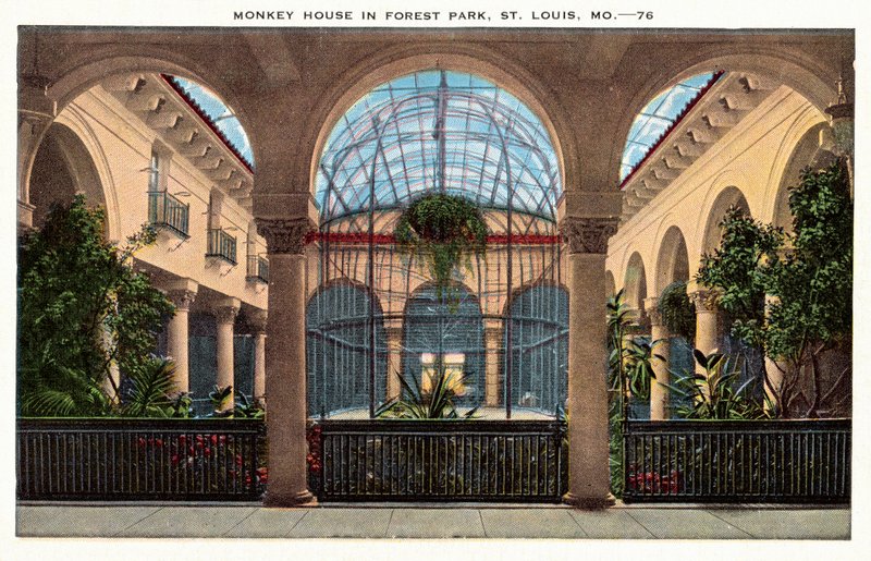 Monkey House, Forest Park, St Louis, Missouri, USA (barevné foto) od American Photographer