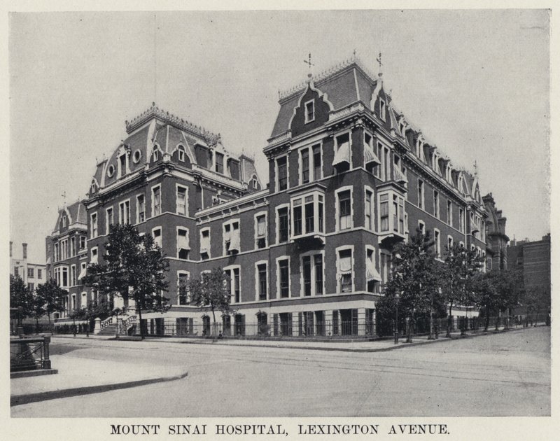 Nemocnice Mount Sinai, Lexington Avenue (černobílá fotografie) od American Photographer