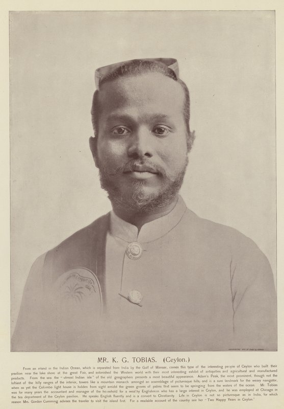 Pan KG Tobias, Cejlon od American Photographer