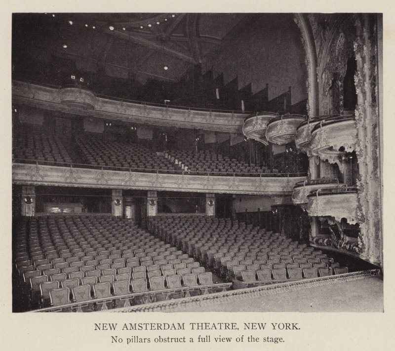 New Amsterdam Theatre, New York (čb fotografie) od American Photographer
