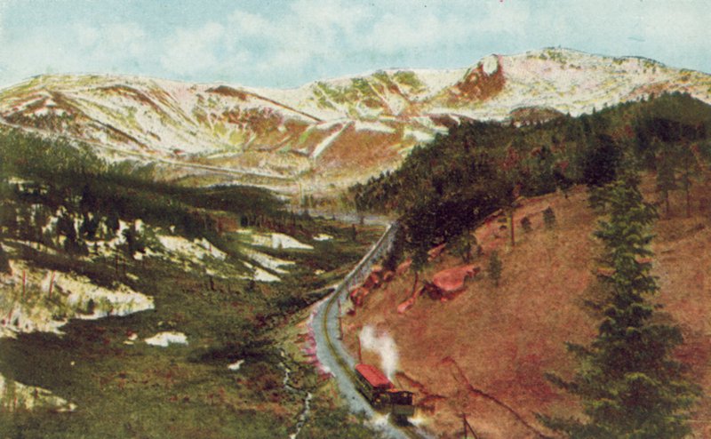 Pikes Peak z Pilot Knob, nadmořská výška od American Photographer